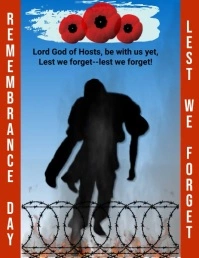 Remembrance day flyer Ulotka (US Letter) template