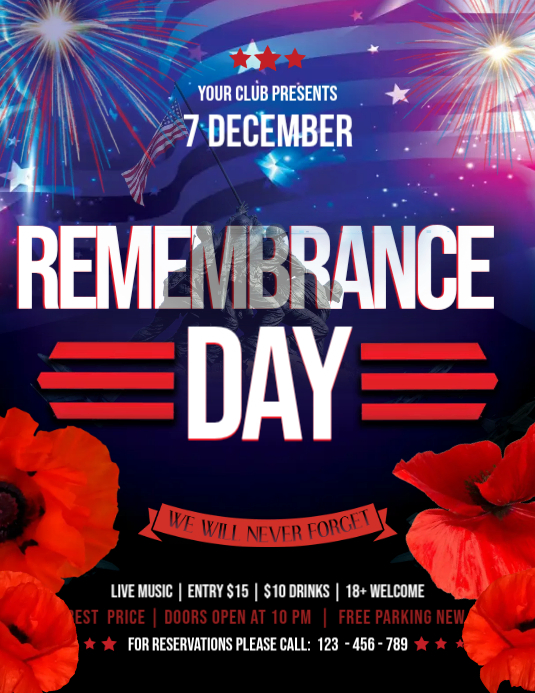 Modèle Remembrance Day Flyer | PosterMyWall