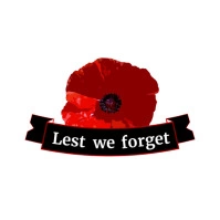 remembrance day icon logo template