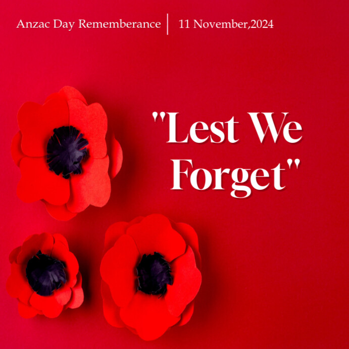 Modèle Remembrance Day Instagram Post | PosterMyWall