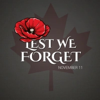 Remembrance Day Instagram Post Template Square (1:1)
