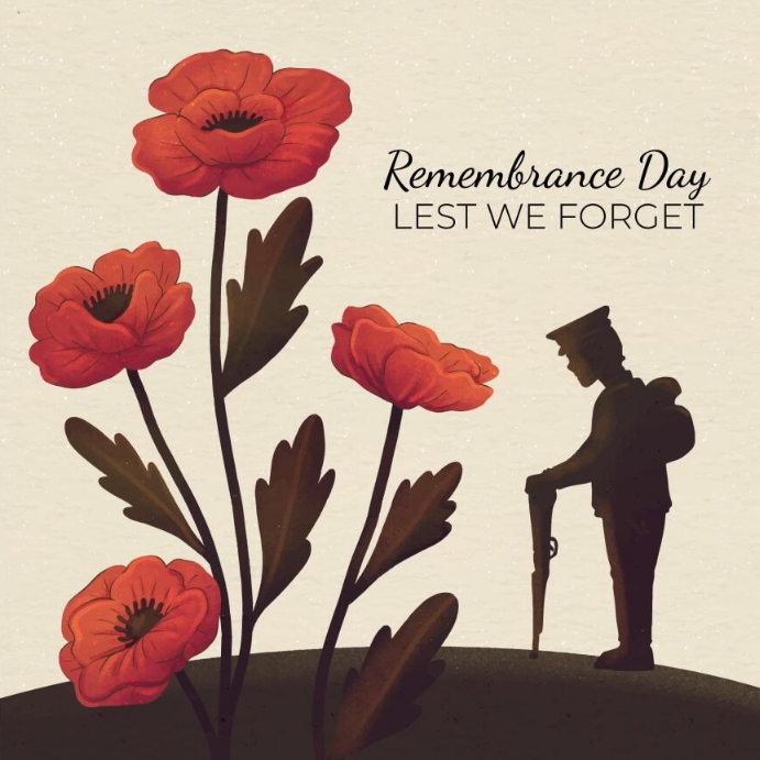 Copy of REMEMBRANCE DAY ONLINE GREETING CARD | PosterMyWall
