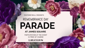 Remembrance Day parade video template Digital Display (16:9)