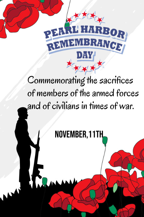 Remembrance Day Poster Design Template PosterMyWall
