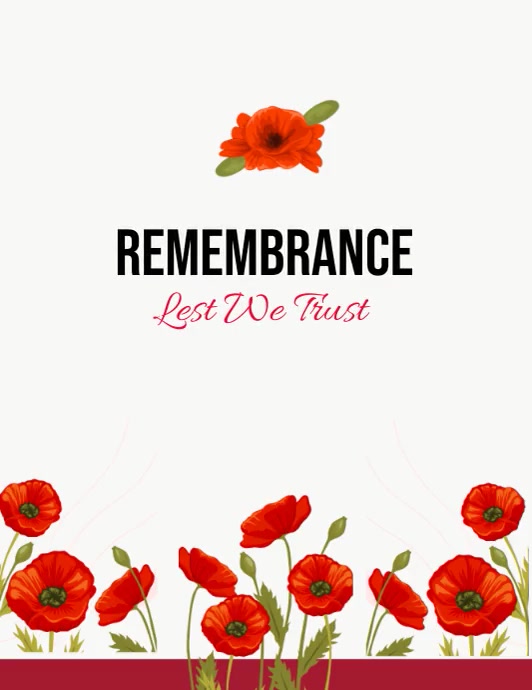 Remembrance Day Template PosterMyWall remembrance-day-template-postermywall
