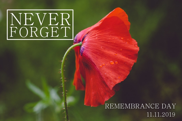 Remembrance Day Poster Template PosterMyWall