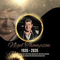 REMEMBRANCE MEMORIAL VIDEO TEMPLATE