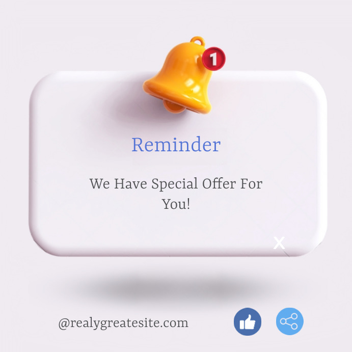 Reminder, Notification, Announcement Template | PosterMyWall