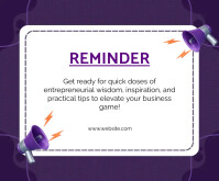 183+ Free Templates for 'Reminder notes template' | PosterMyWall