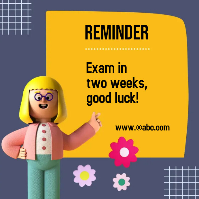 Reminder announced notification Template | PosterMyWall