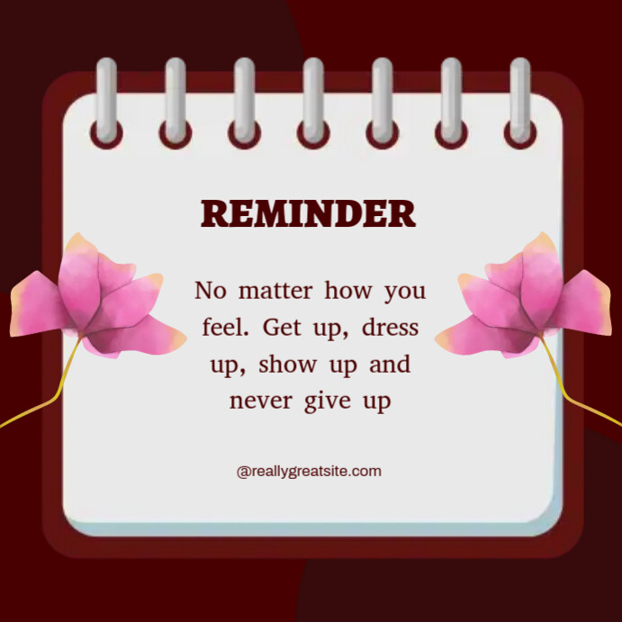 Reminder Template | PosterMyWall