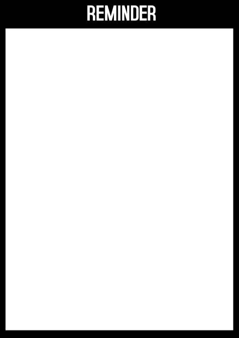 REMINDER Template PosterMyWall