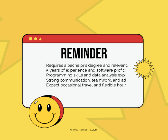 reminder Template | PosterMyWall