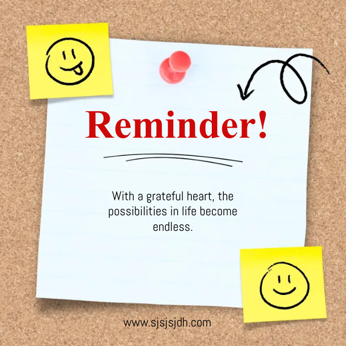 Reminder Template | PosterMyWall