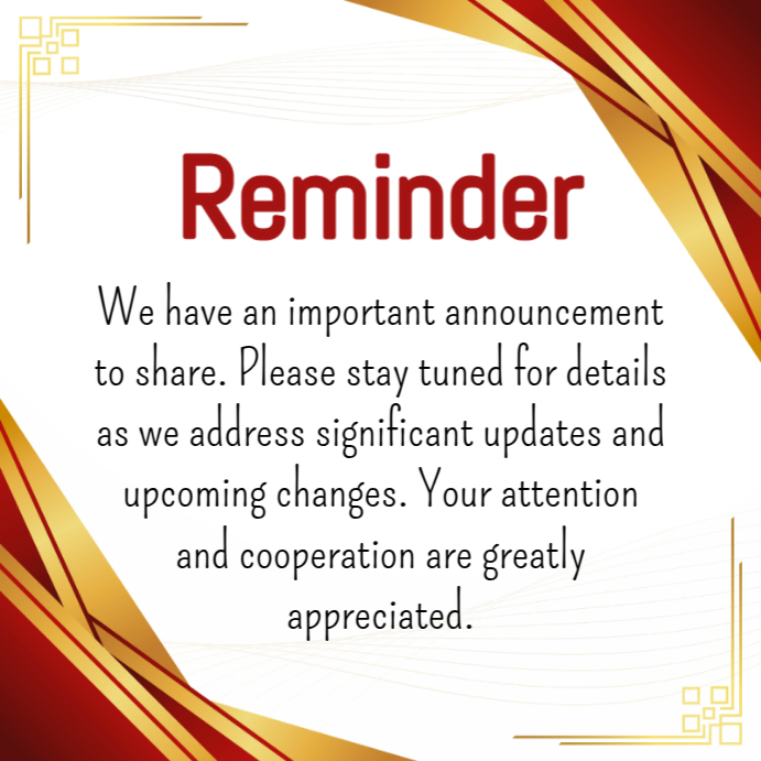 Reminder Poster Example Reminder Template | PosterMyWall