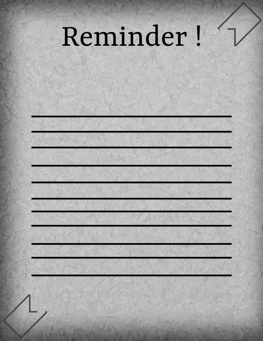 Reminder Template PosterMyWall