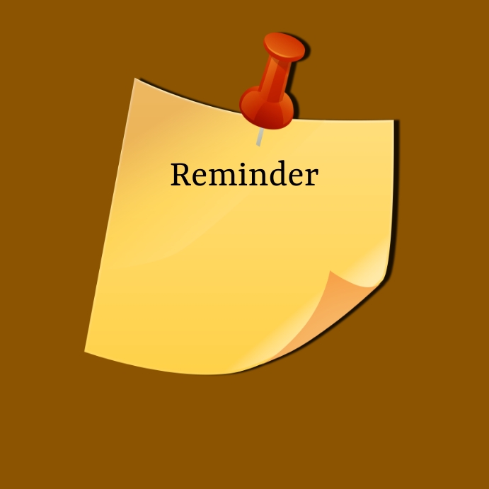 Reminder Template | PosterMyWall