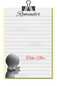 Remander Note Form Reminder Note Template | PosterMyWall