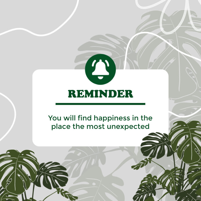 Reminder Template | PosterMyWall
