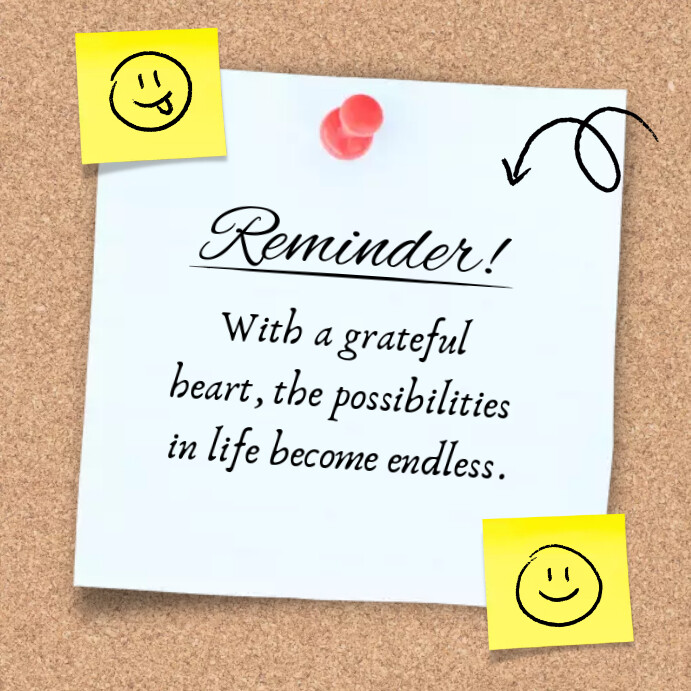 Reminder Template | PosterMyWall