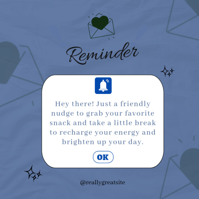 Reminder Poster Example Copy of Reminder | PosterMyWall