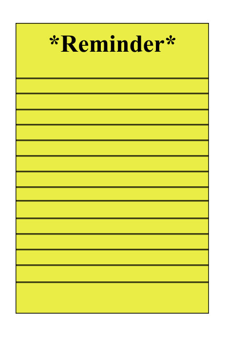 Reminder Template | PosterMyWall