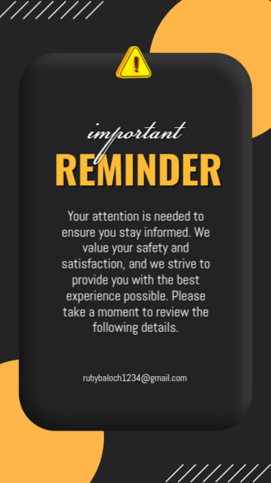 Reminder Template | PosterMyWall