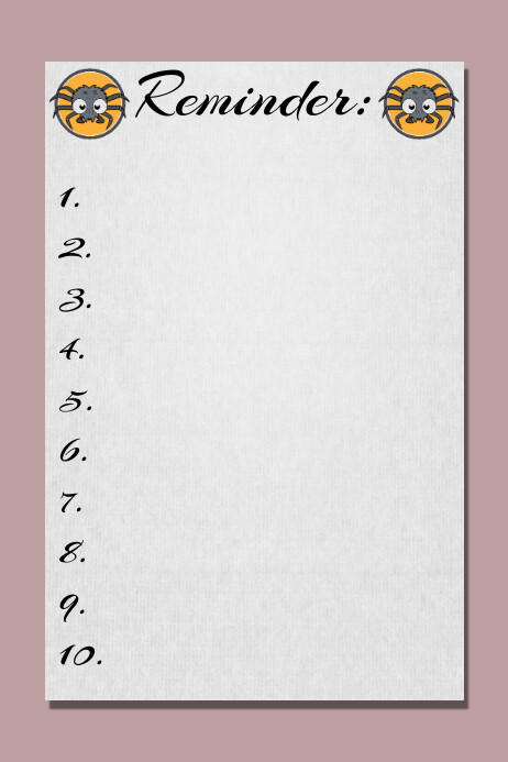 Reminder Template | PosterMyWall