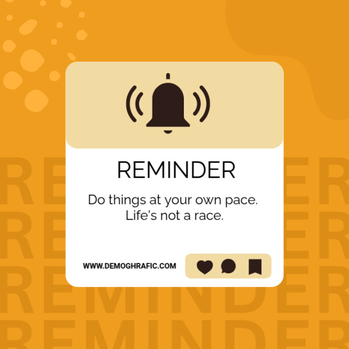 Reminder Instagram Post Template | PosterMyWall