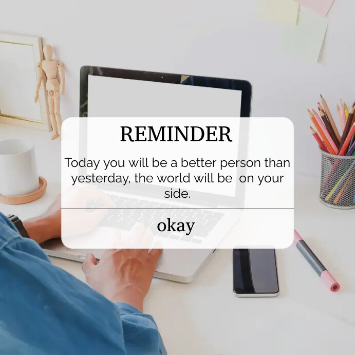 Reminder Notification for facebook post (Ins Template | PosterMyWall