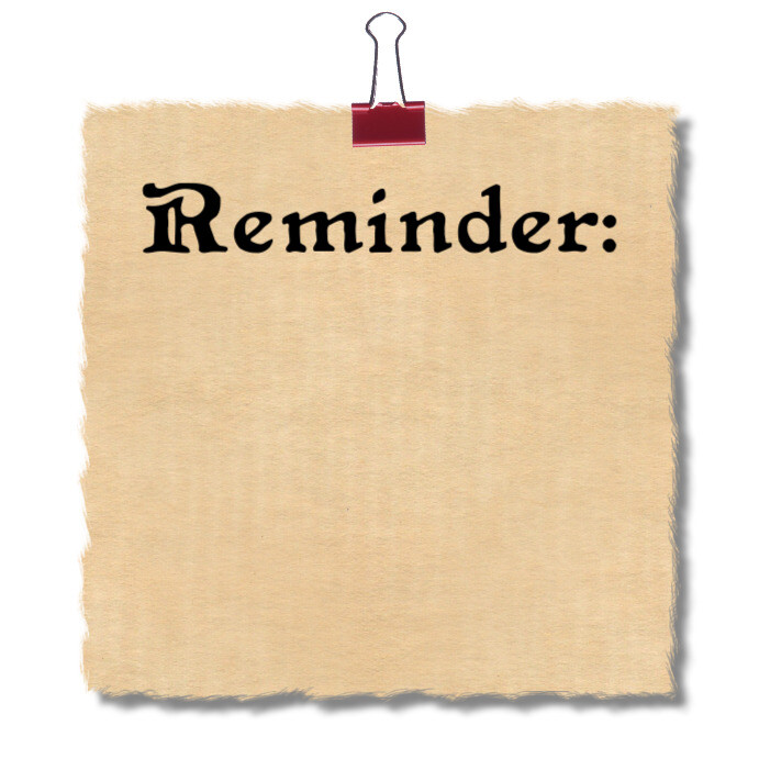 Reminder Note Template