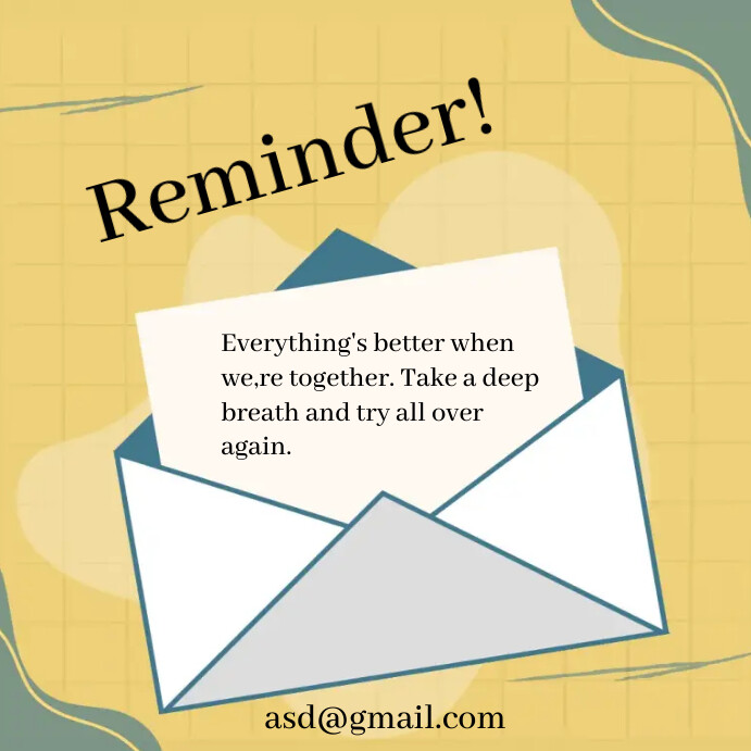 Reminder template | PosterMyWall