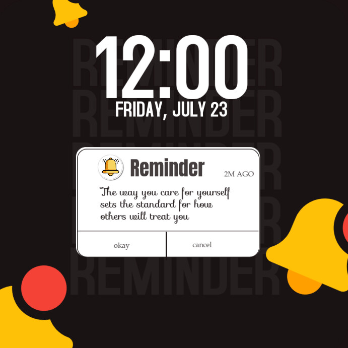 reminder template | PosterMyWall