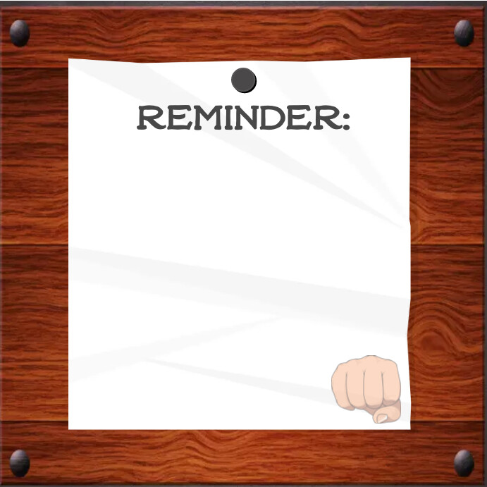 Reminder Note Template