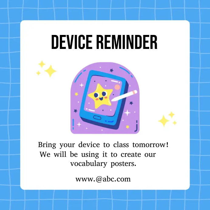 Reminder Poster Example Reminder templates | PosterMyWall