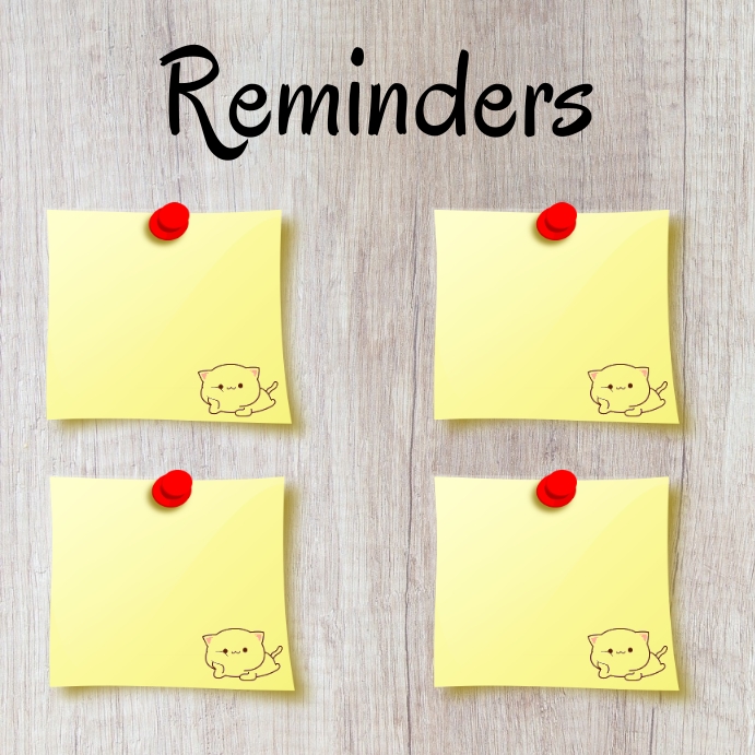 Reminders Template PosterMyWall Reminders Template PosterMyWall