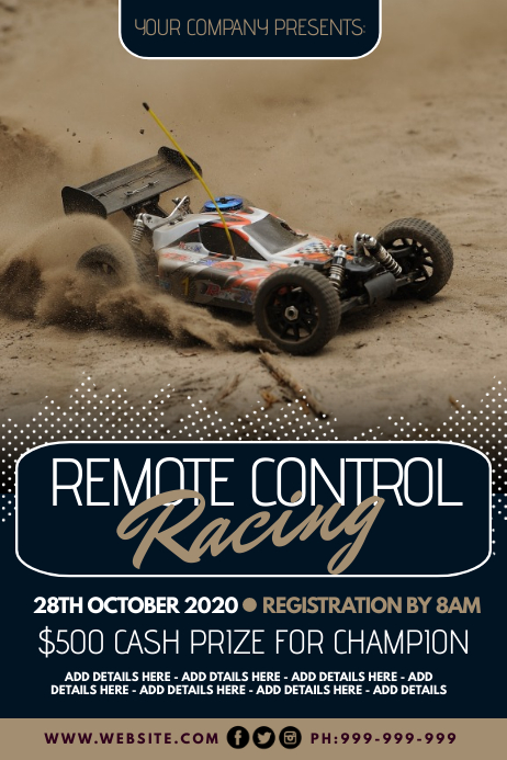 Copy of Remote Control Racing Poster | PosterMyWall