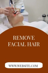 remove facial hair Poster template