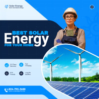 Renewable-clean-solar-energy Publicación de Instagram template