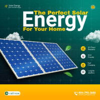 Renewable-clean-solar-energy Instagram Post template