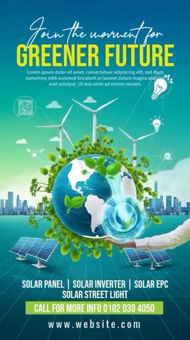 Renewable Energy Instagram Story Instagram-verhaal template