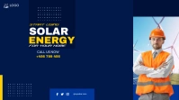 Renewable energy youtube cover design templat template