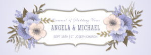 Renewal Of Wedding Vows Facebook Cover template