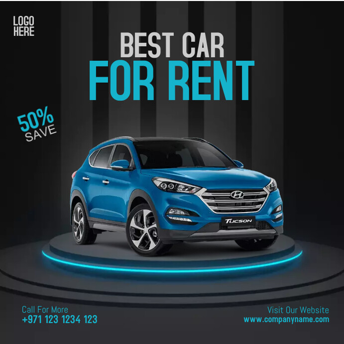 Rent a Car, Best Car For Rent Template | PosterMyWall