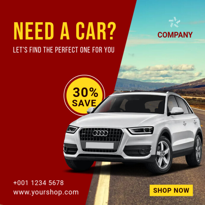 Copy of Rent A Car Ad Template | PosterMyWall