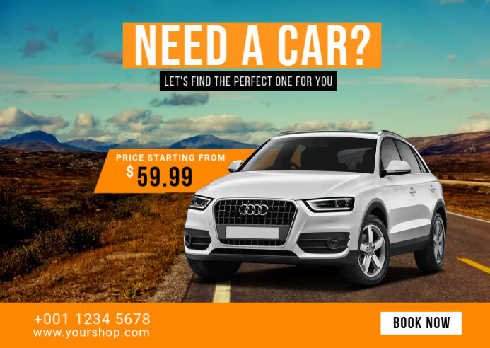 Rent A Car Ad Template | PosterMyWall