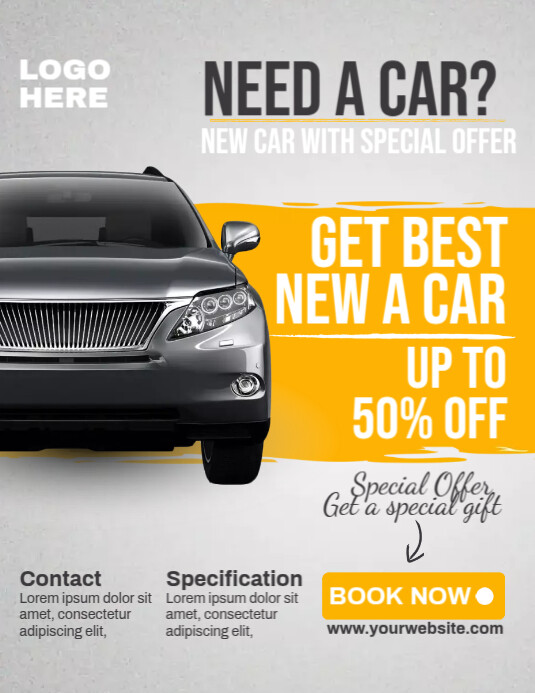 We Rent Cars Advertisement Rent A Car Ads Template | PosterMyWall