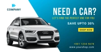 Rent A Car Banner Template Facebook Shared Image