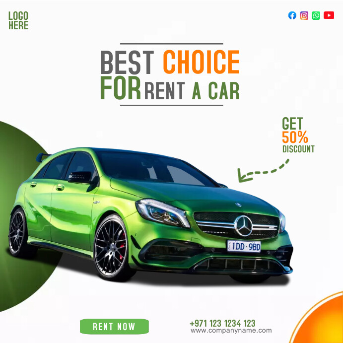 Copy of Rent A Car Post | PosterMyWall