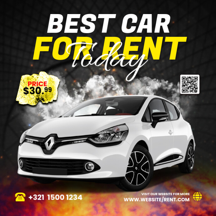 Rent A Car Service Ad Template | PosterMyWall